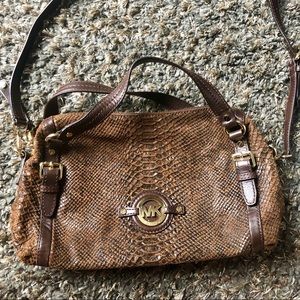 Michael Kors Python Brown Purse